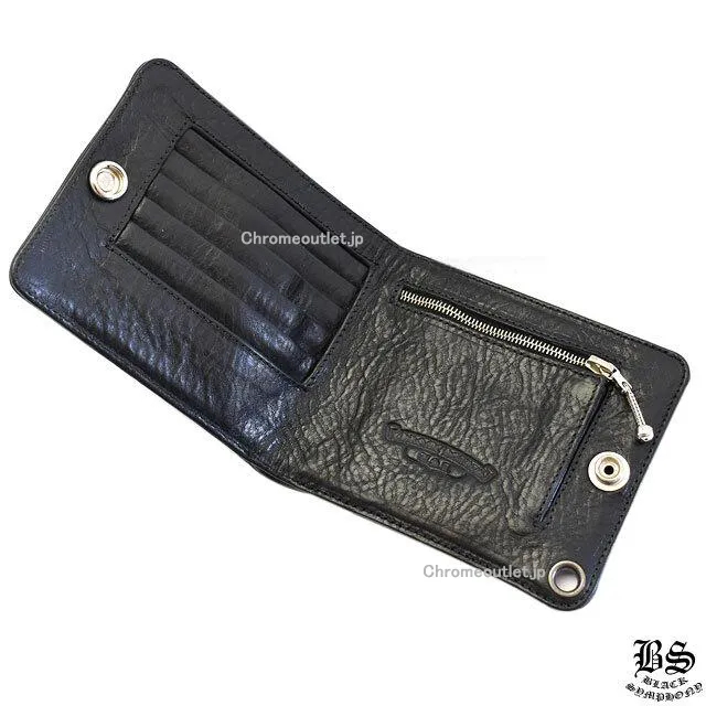 Chrome Hearts クロムハーツ 3サイドジップウォレット レザー ブラック
