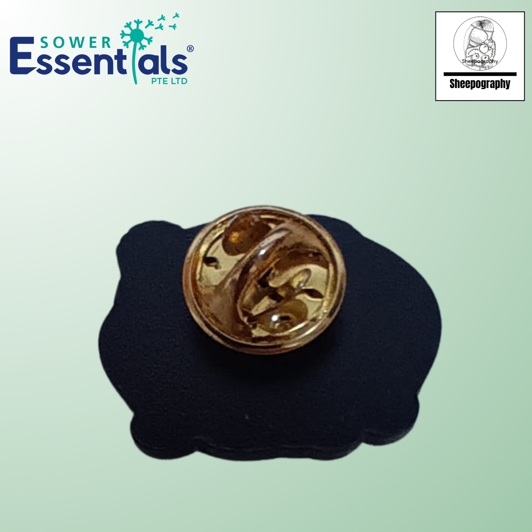Sheepography Enamel Pin