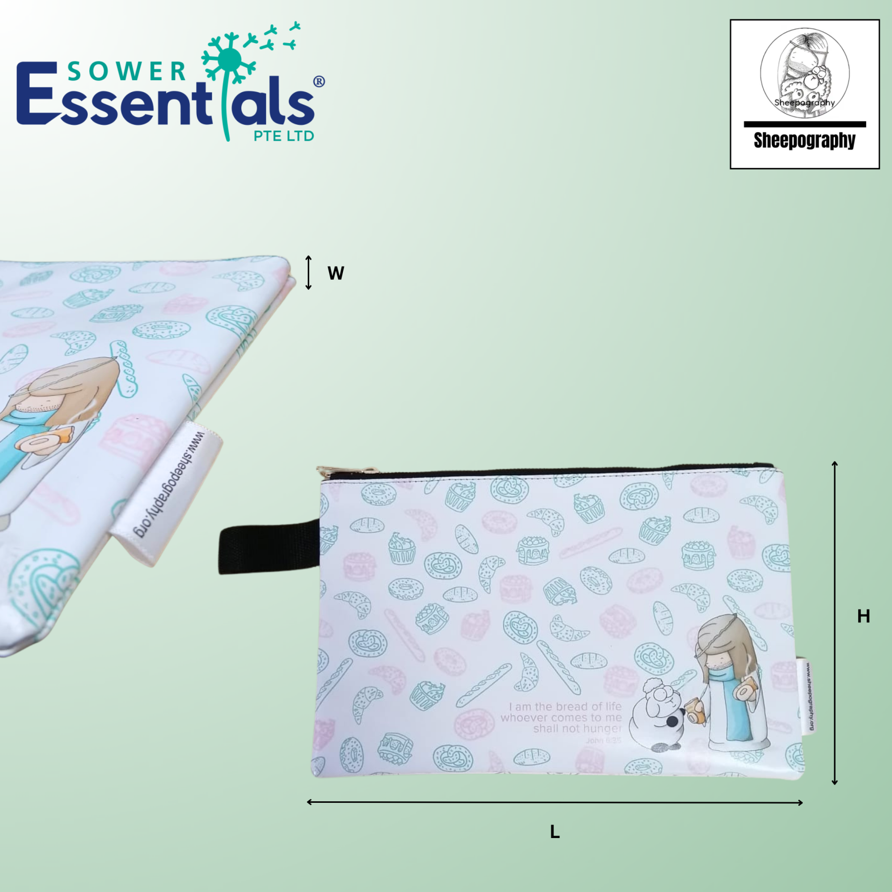 Sheepography Pouch Big - Bread of Life