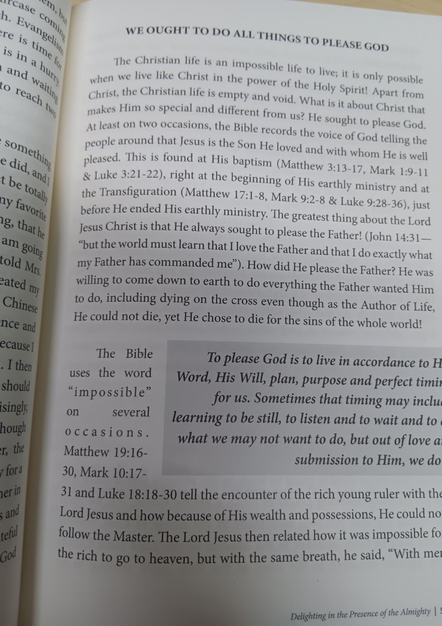 Delighting in The Presence of The Almighty by Edwin Lam