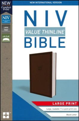 NIV Value Thinline Bble leathersoft™, chocolate
