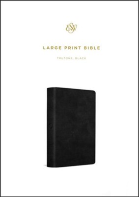 ESV Large Print Value Thinline Bible-Black TruTone