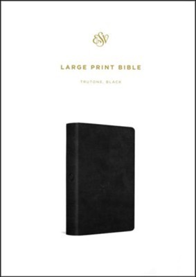 ESV Large Print Value Thinline Bible-Black TruTone