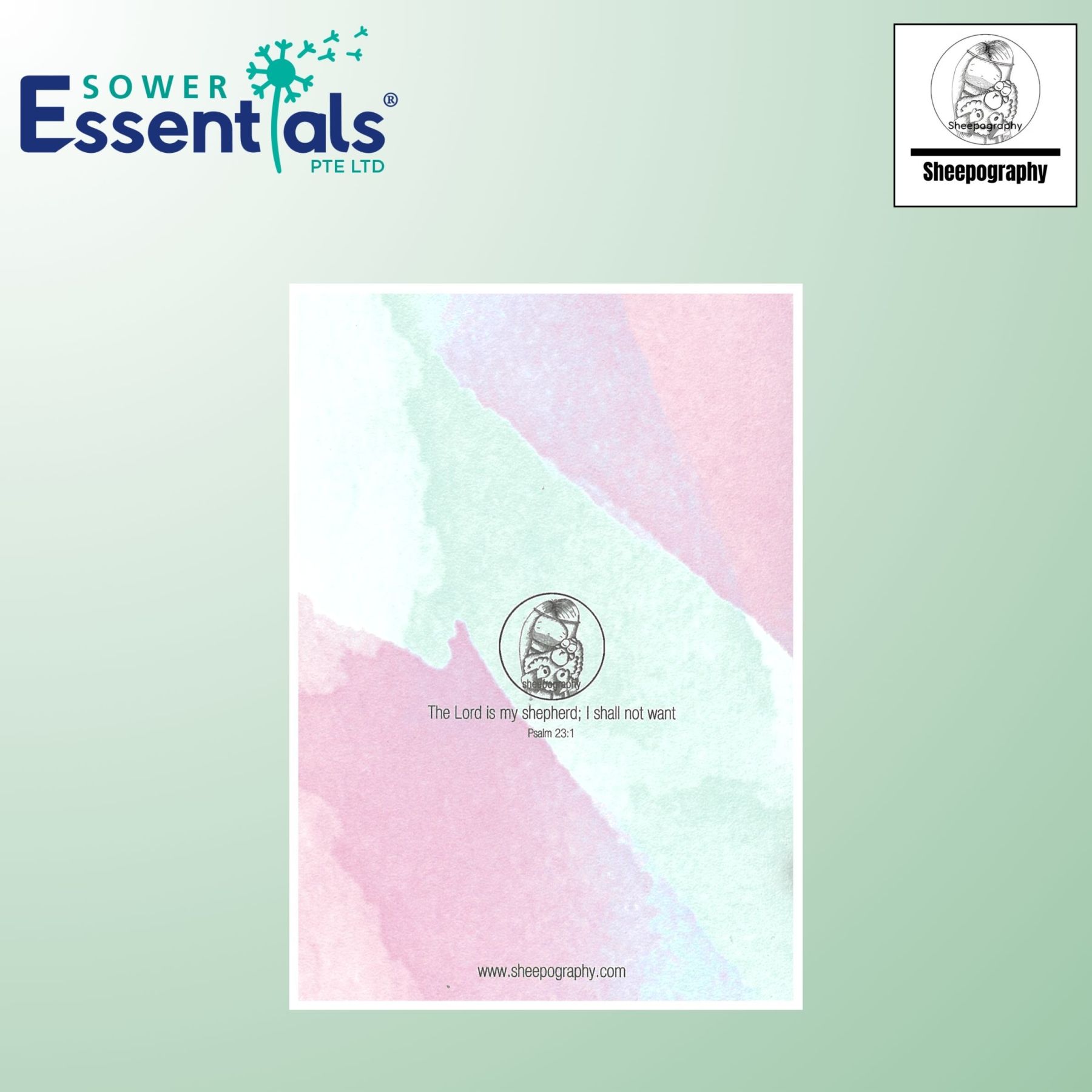 Sheepography Card - Psalm 23:1