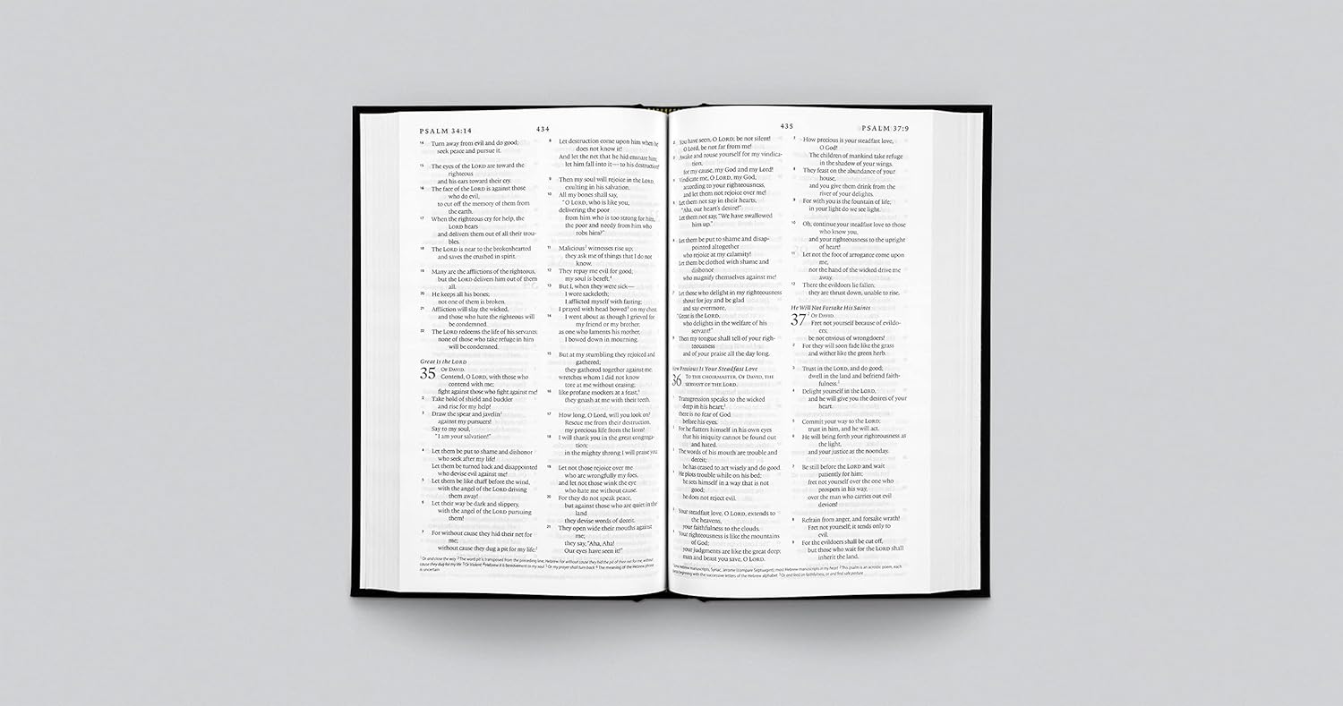 ESV Church Bible Black Hardcover