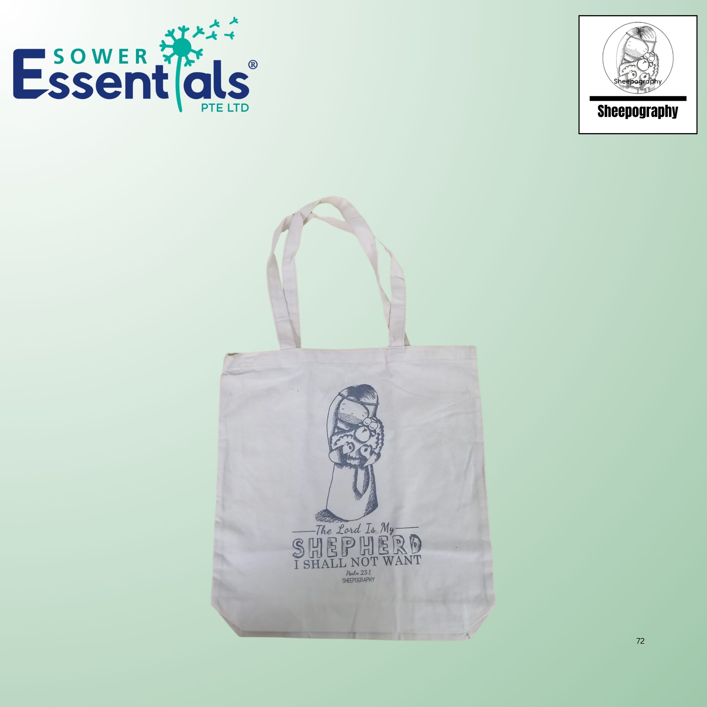 Sheepography - A3 Tote Bag