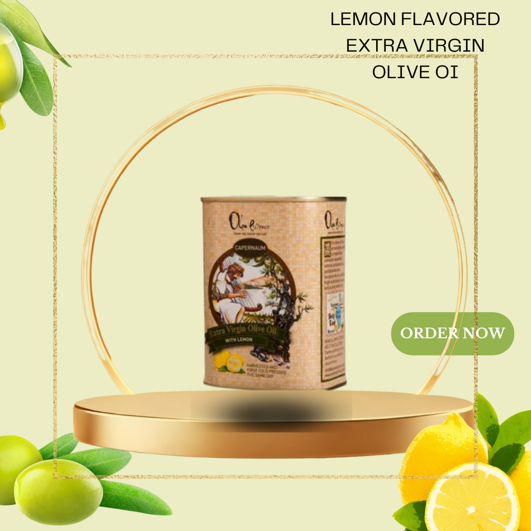 Lemon Flavored Extra Virgin Olive Oil - can - 400ml/13.5 oz