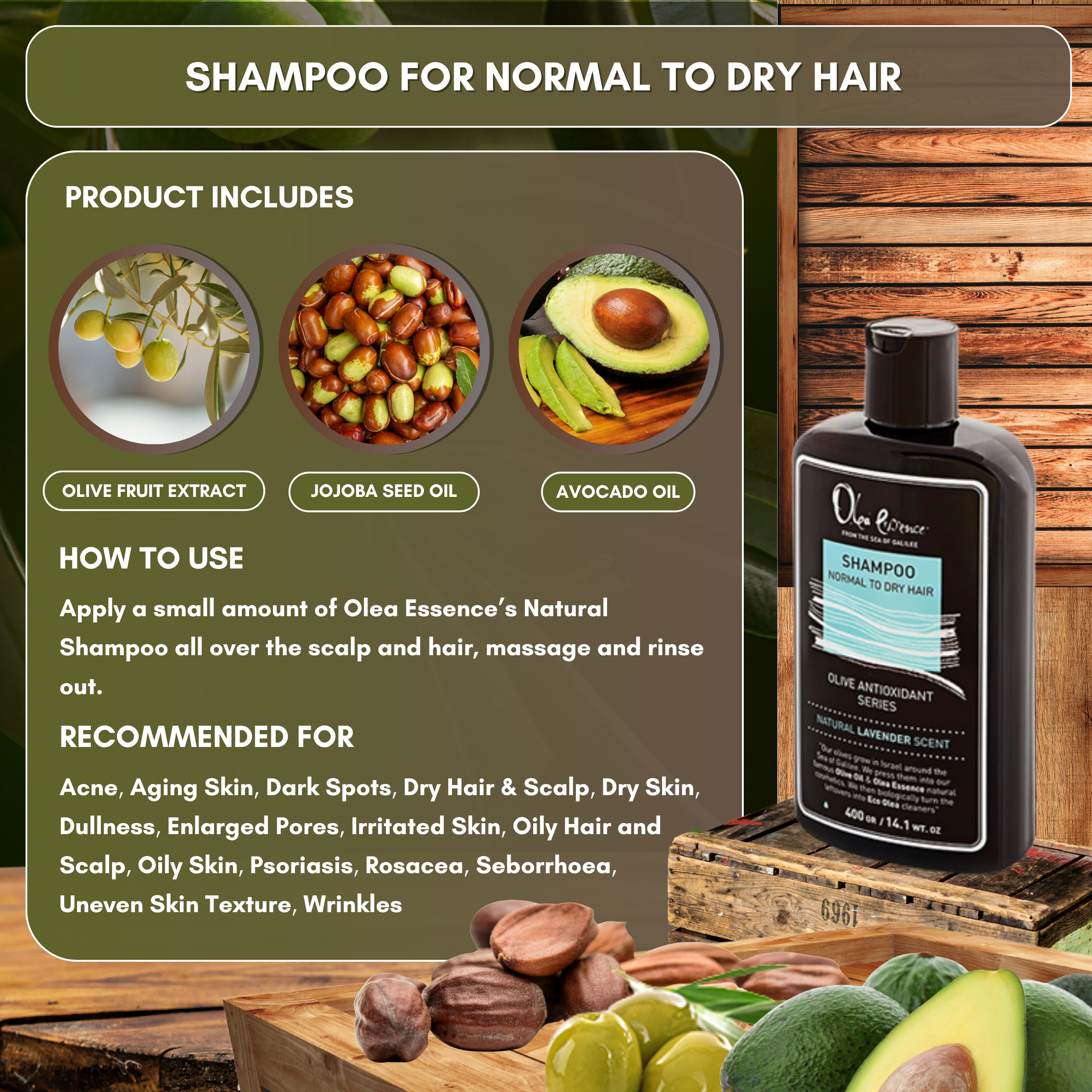 Shampoo For Normal to Dry Hair - 400g/14.1 wt oz
