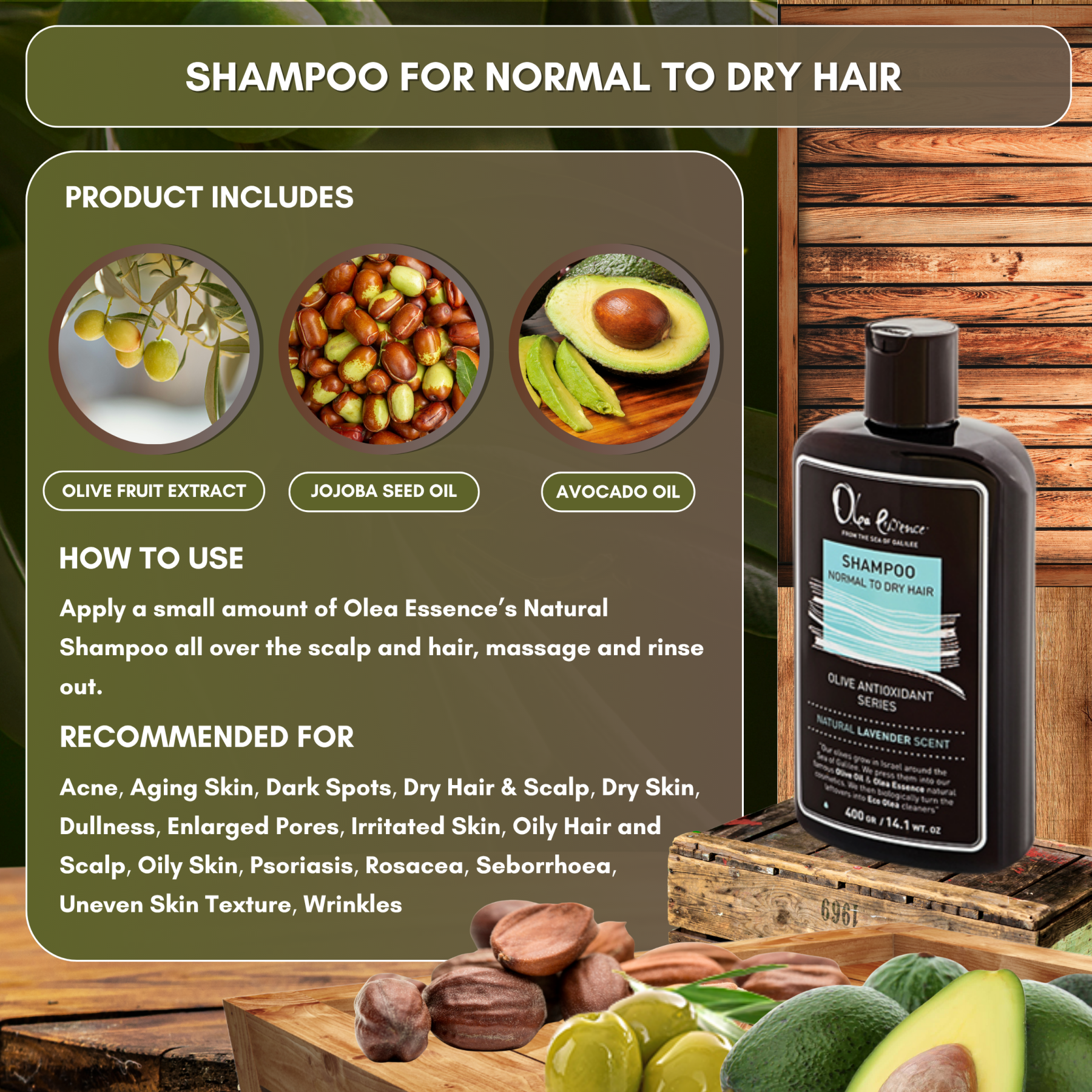 Shampoo For Normal to Dry Hair - 400g/14.1 wt oz