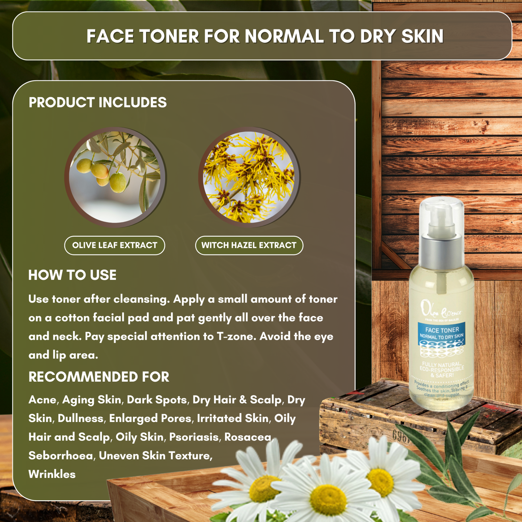 Face Toner for Normal to Dry Skin - 120ml/4 fl oz