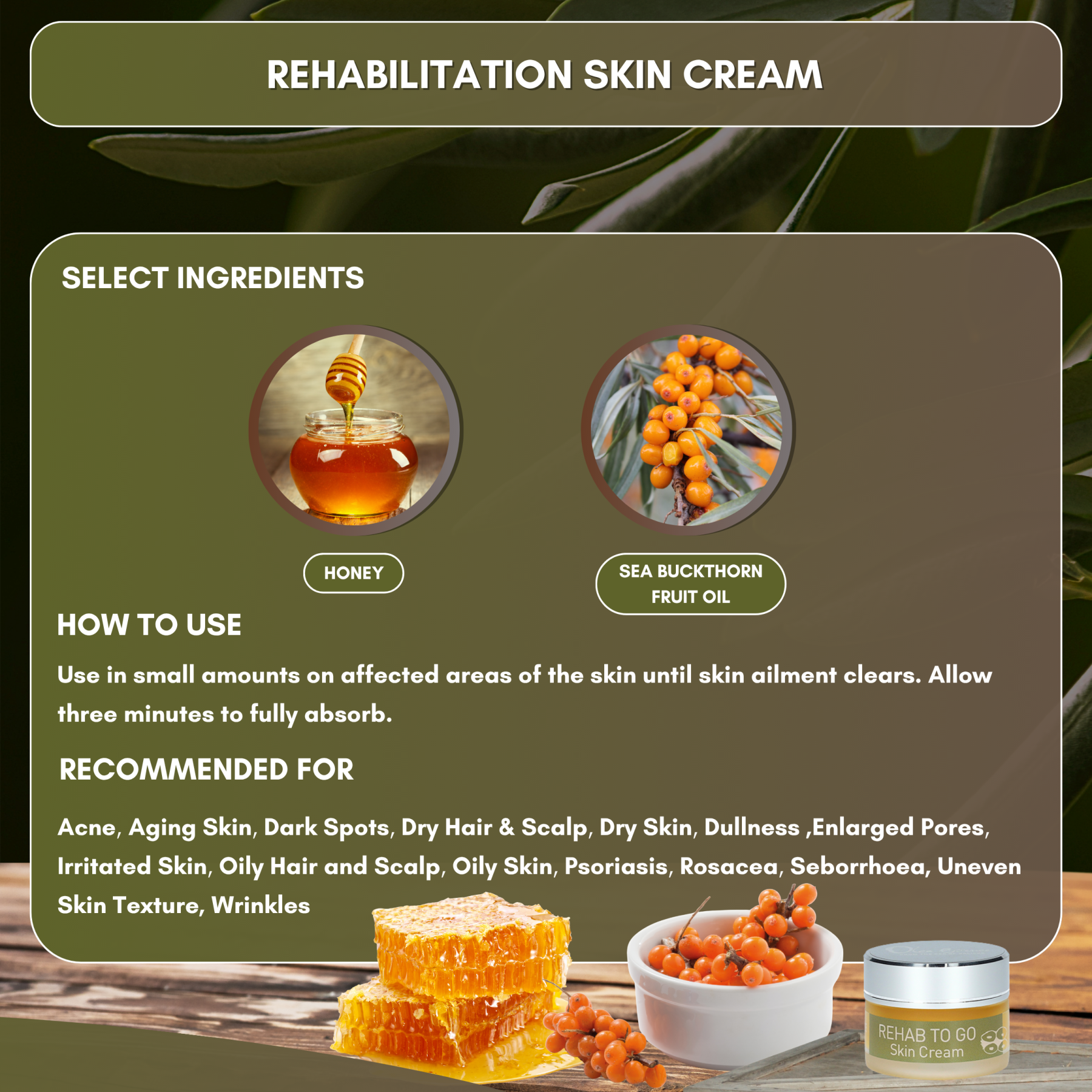 Olea Essence - Rehabilitation Skin Cream (15g)