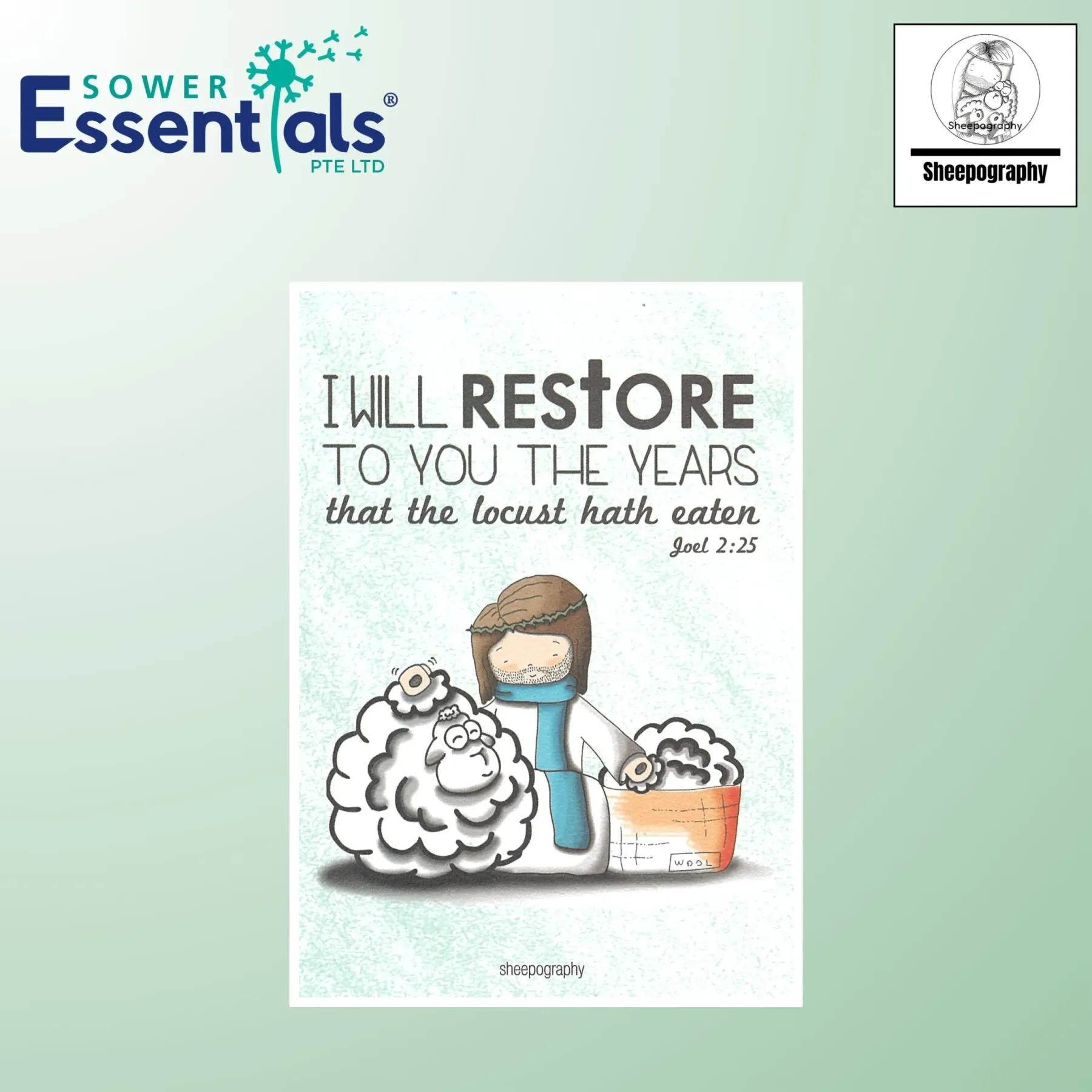 Sheepography Card - Joel 2:25