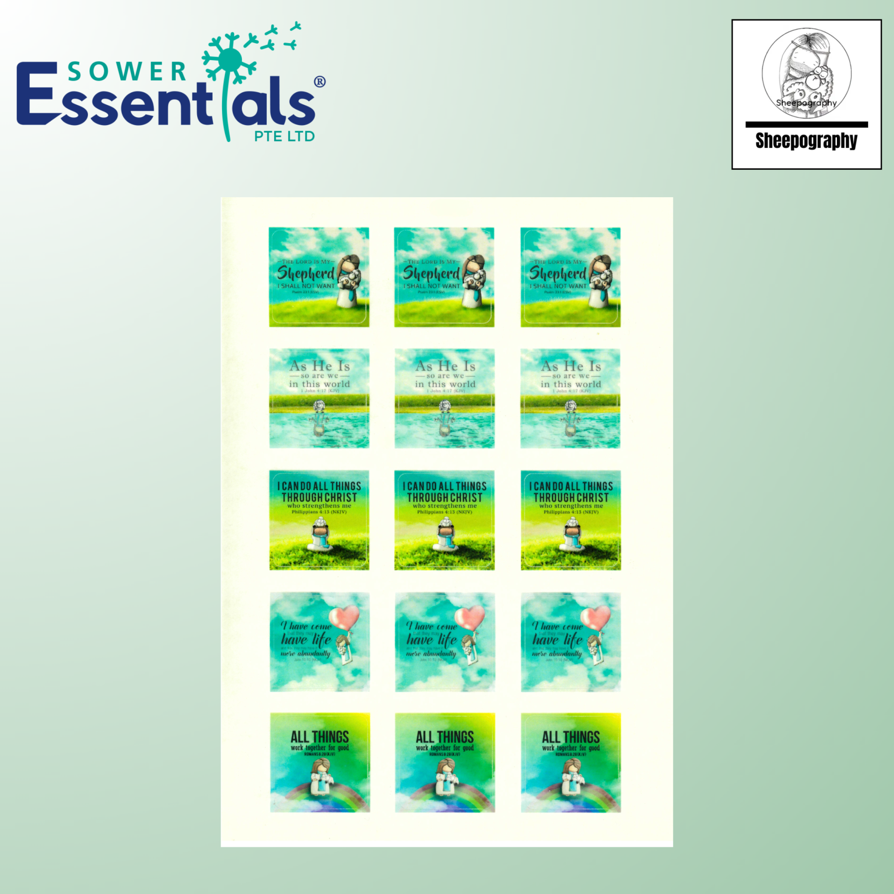 Sheepography Stickers (2 pcs)