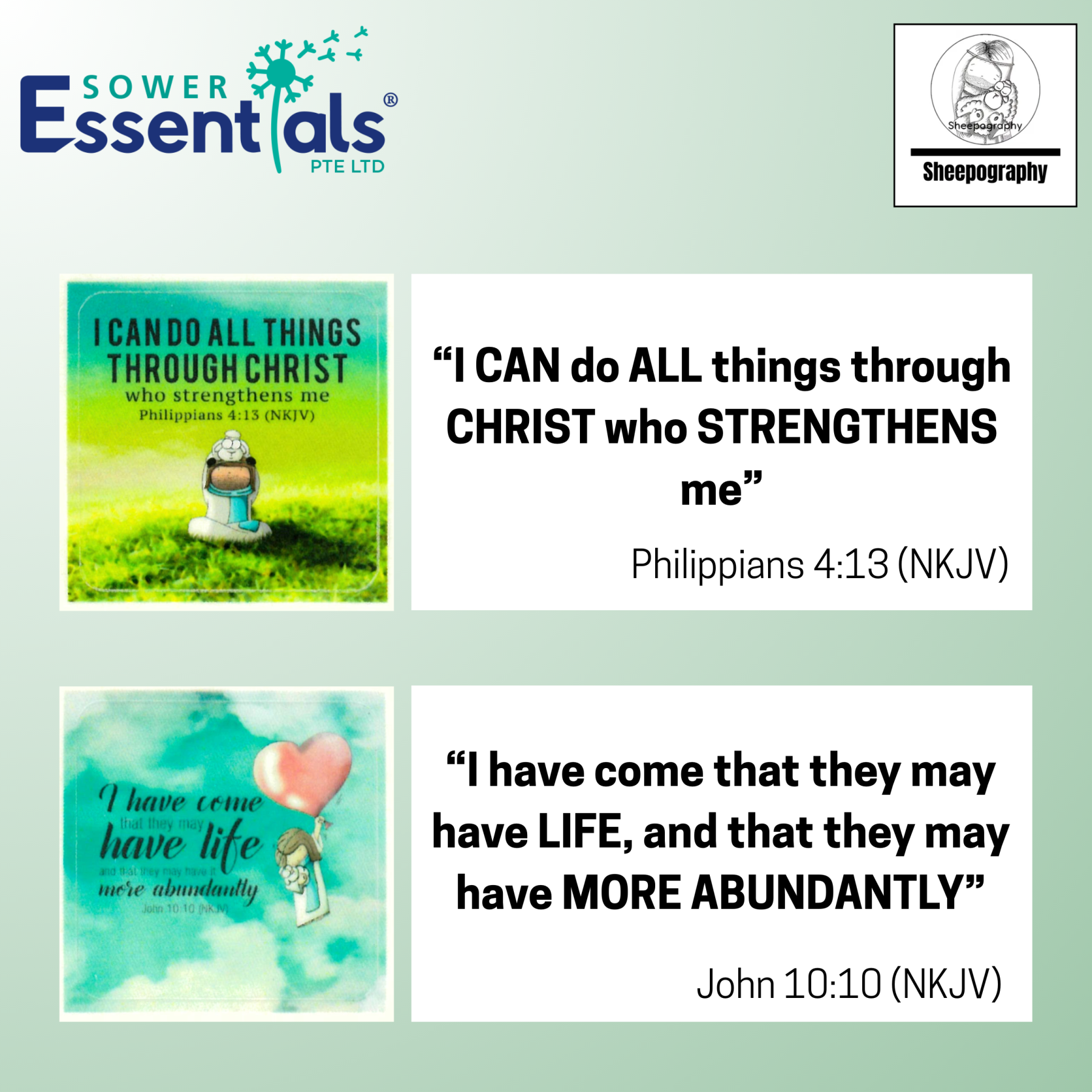 Sheepography Stickers (2 pcs)