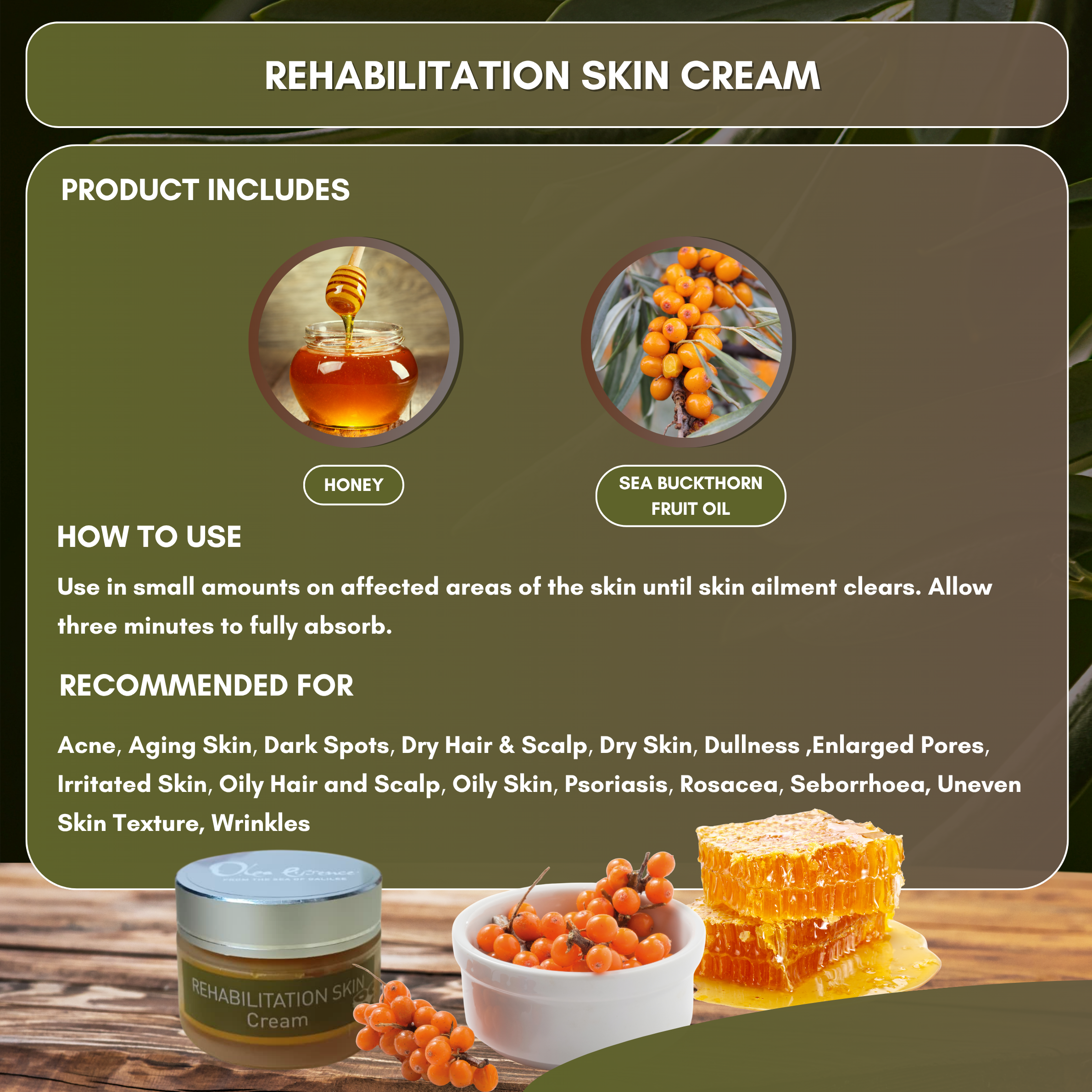 Olea Essence - Rehabilitation Skin Cream (45g/1.58 wt oz)