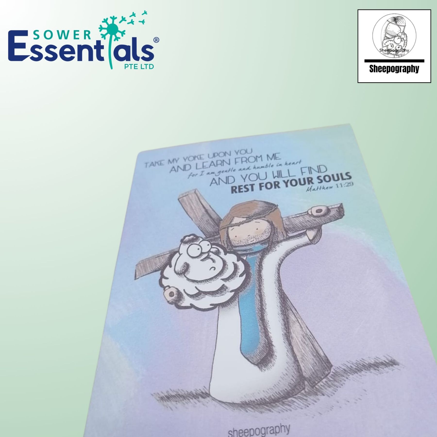 Sheepography Card - Matthew 11:29