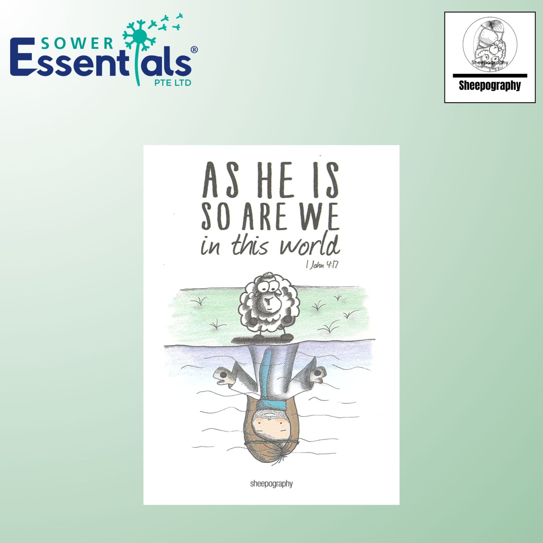 Sheepography Card - 1 John 4:17