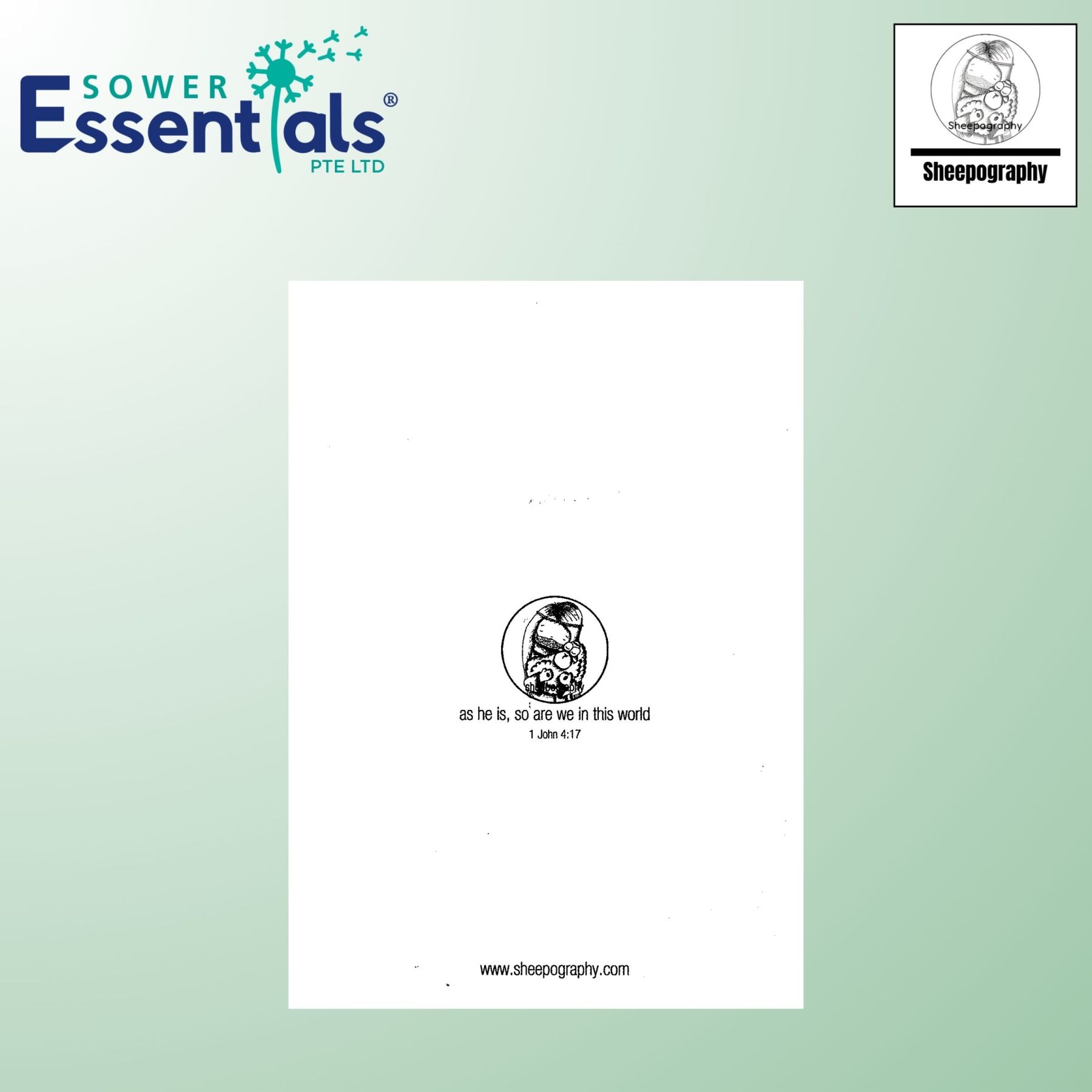 Sheepography Card - 1 John 4:17