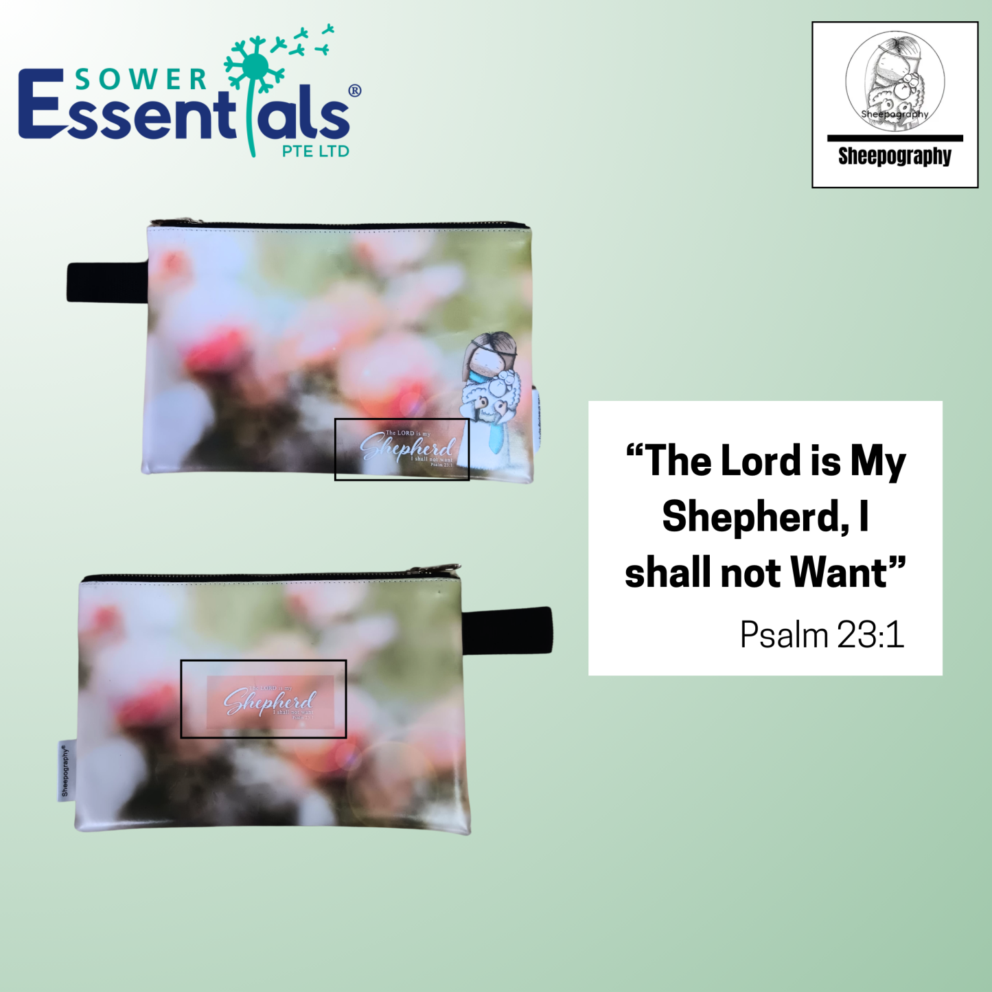 Sheepography - Pouch Big (The Lord is my Shepherd)