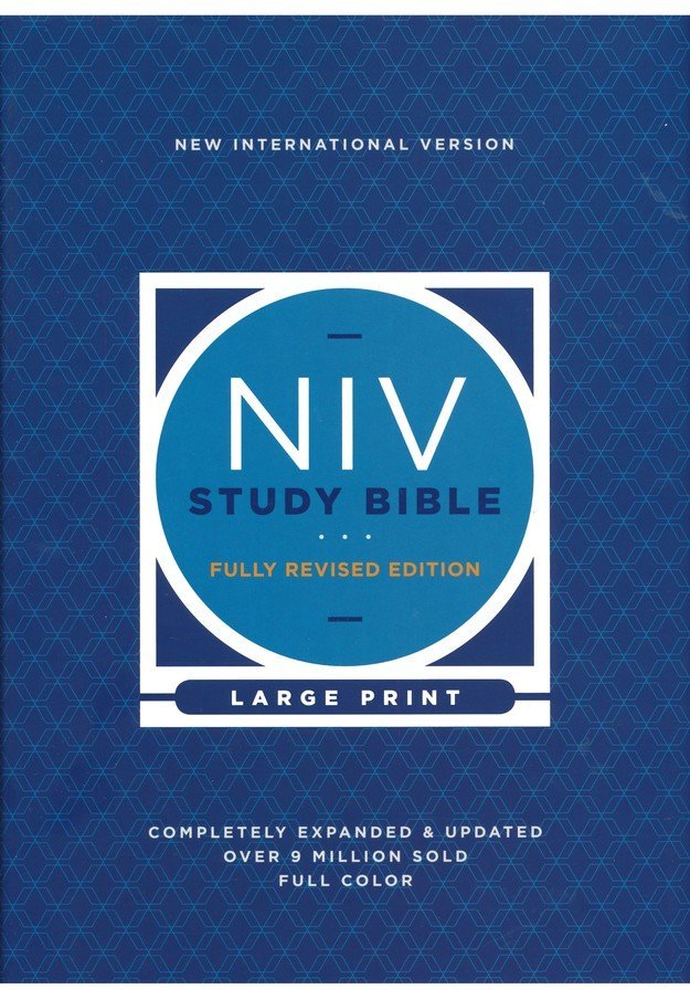 NIV Study Bible, Fully Revised Edition (Study Deeply. Believe Wholeheartedly.), Large Print, Hardcover