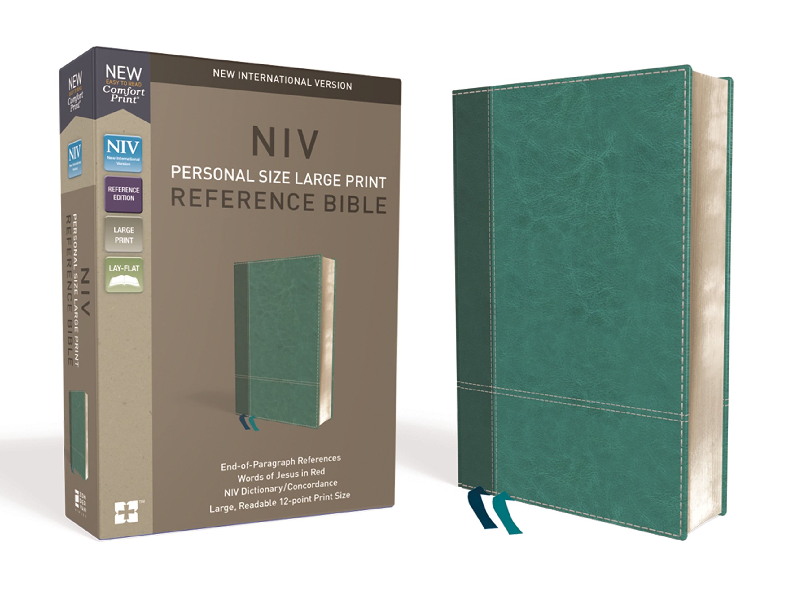 NIV Personal Size Ref Bible LP, Leathersoft, Turquoise