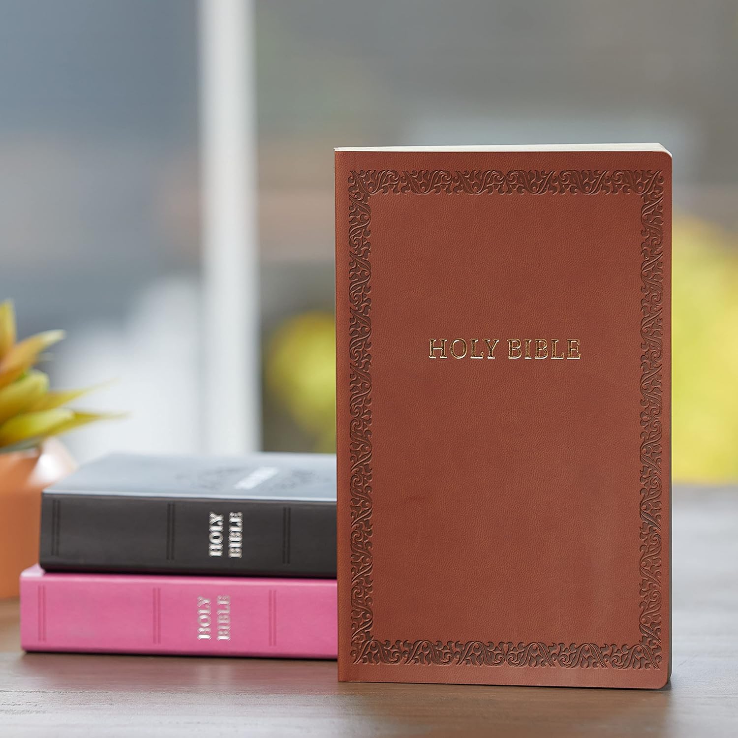 NKJV, Holy Bible, Soft Touch Edition, Brown