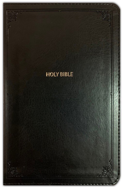 NKJV, End-of-Verse Reference Bible, Personal Size Large Print, Leathersoft, Black