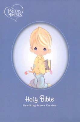 NKJV Precious Moments Bible-Blue HC