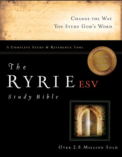 Ryrie ESV Study Bible Hardback Red Letter Indexed The - Charles C Ryrie