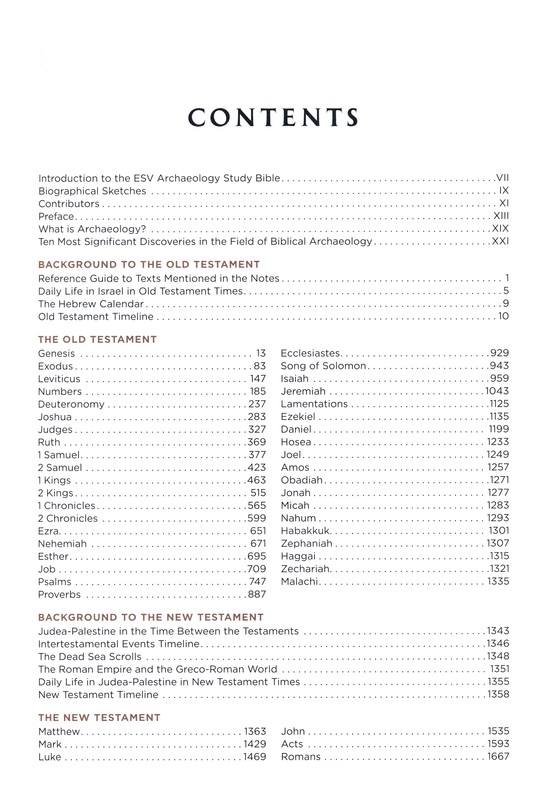 ESV Archaeology Study Bible-Hardcover