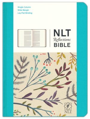 NLT Reflections Bible Hardcover Cloth, Ocean Blue