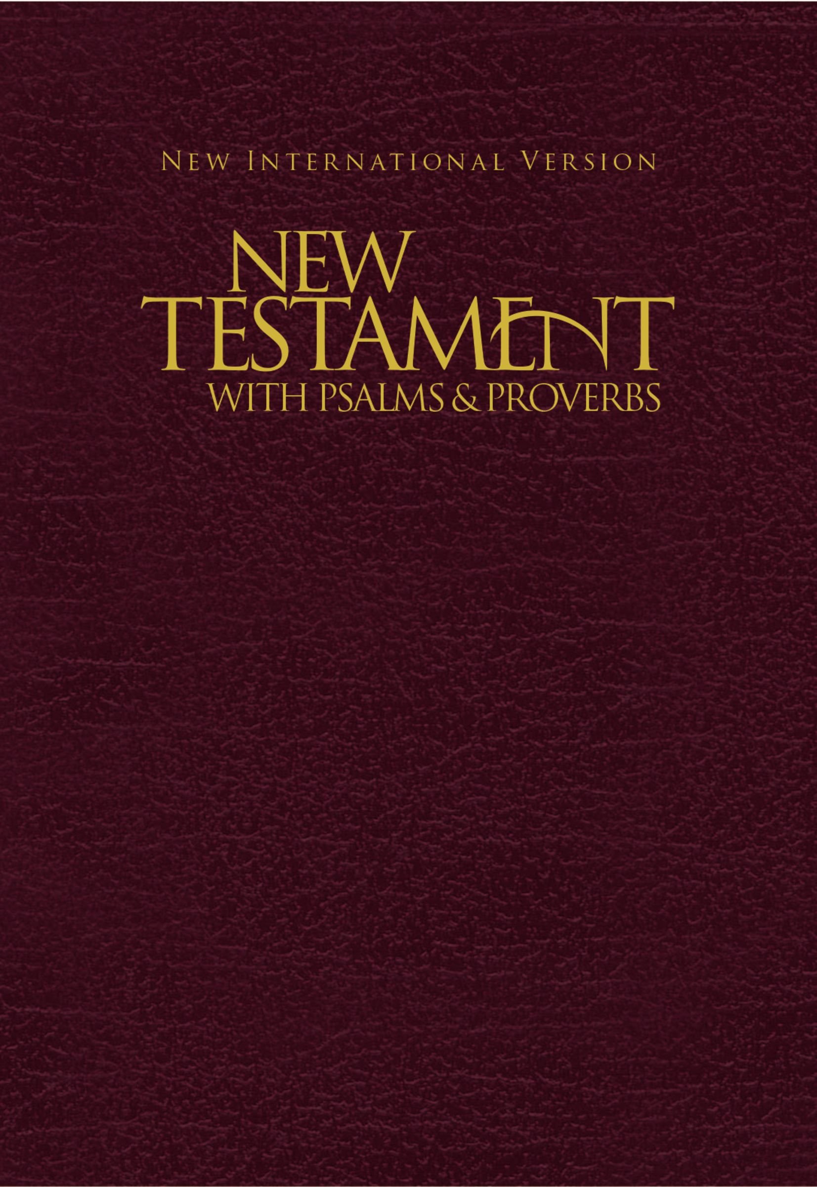NIV Pocket NT W/Psalm & Proverb, Burgundy