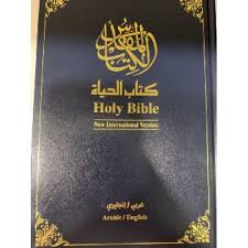 Arabic / NIV Bilingual Bible, Hardcover, Burgundy/Blue