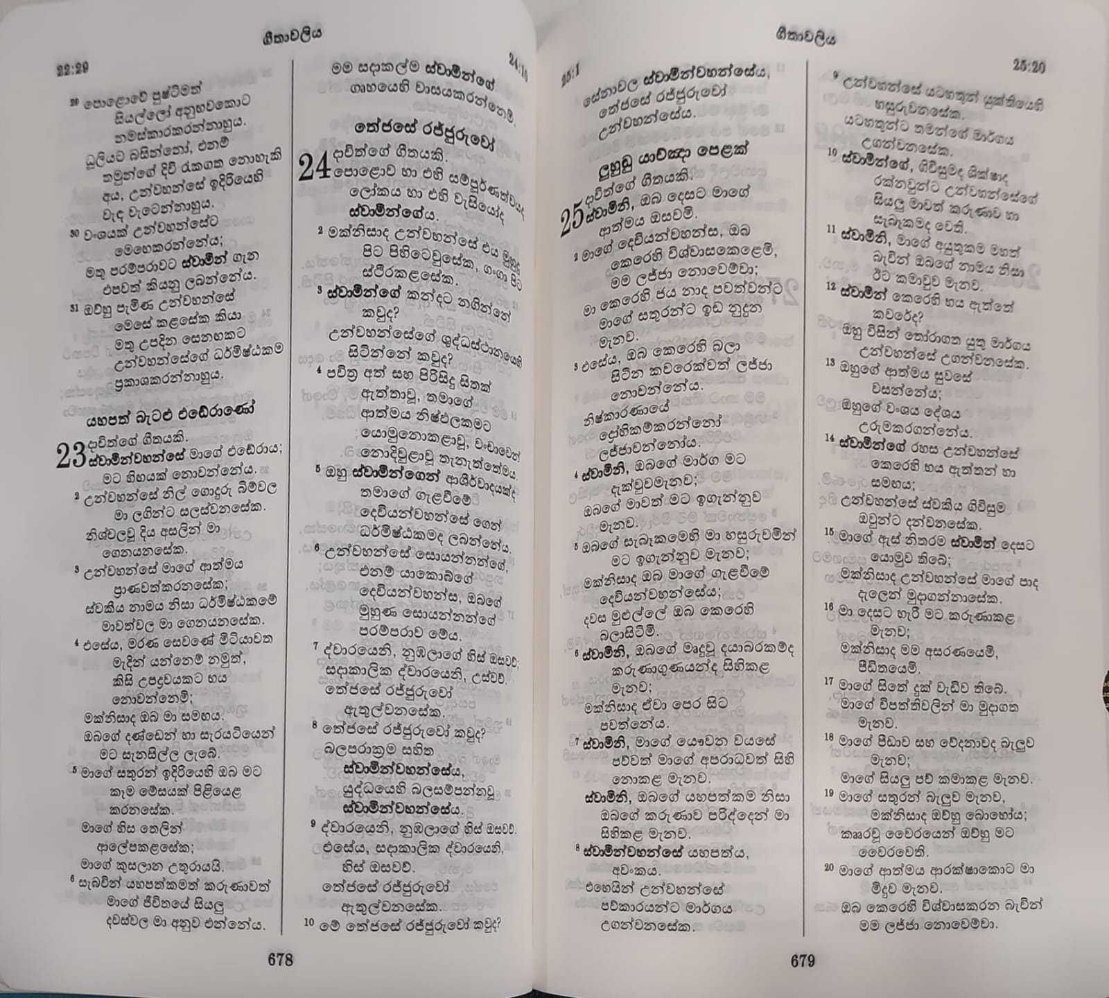 Sinhala Bible ROV45ATI Index Blue PU Leather