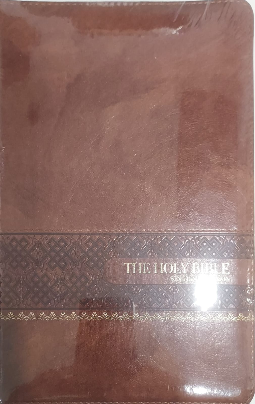 KJV85 (WJR) Large Print Brown LeatherSoft With Red Letter Edition and Brown Sprayed Edge