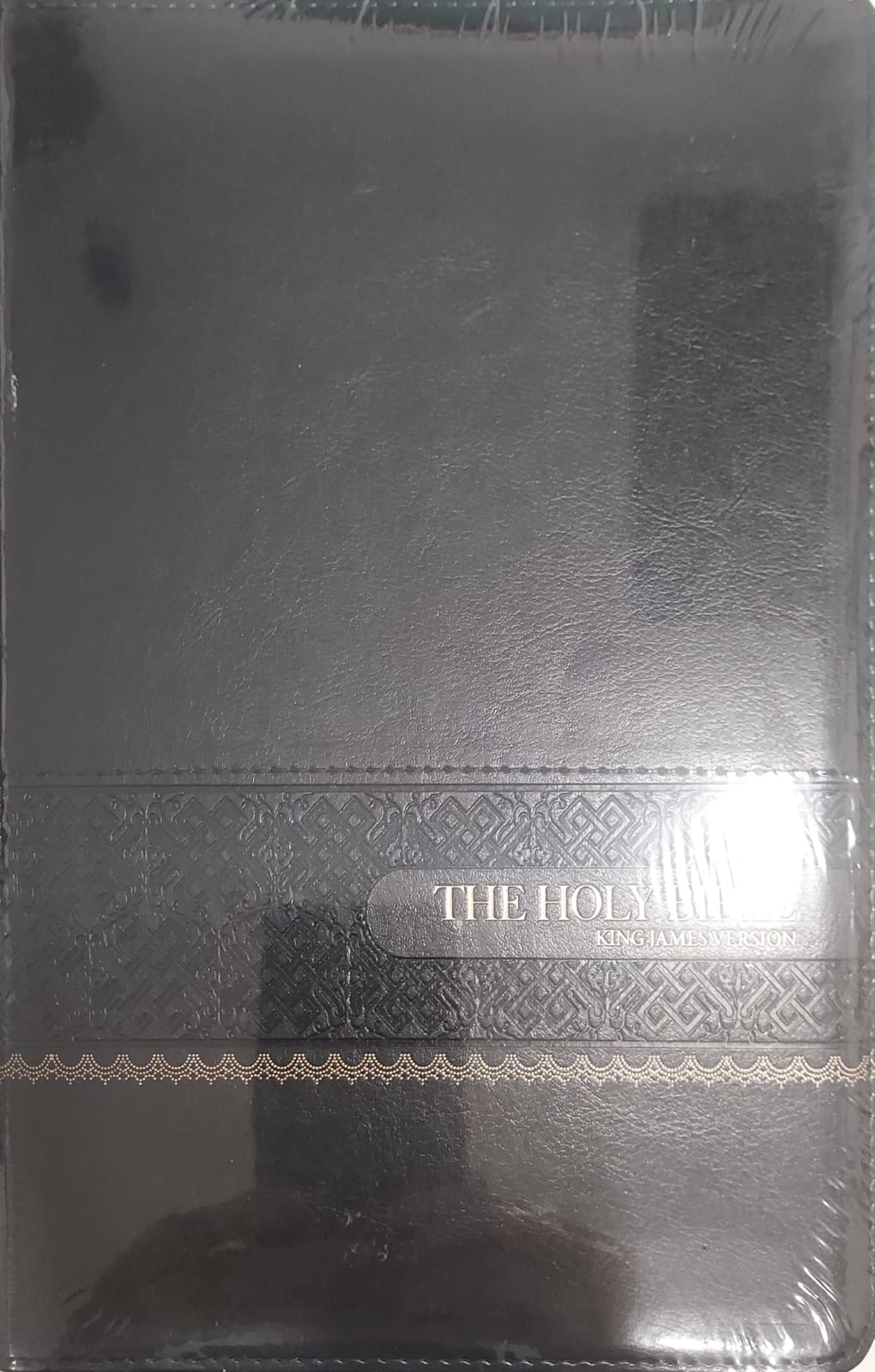 KJV85 (WJR) Large Print Black LeatherSoft With Red Letter Edition and Brown Sprayed Edge