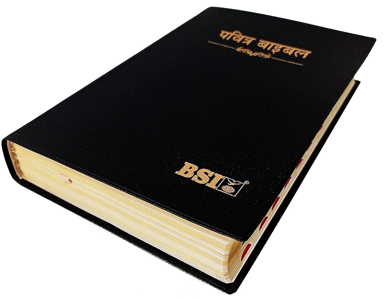 Hindi Bible Black Vinyl Yapp Missionary Edition (Amity)