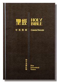 RCU/NIV73ATI Diglot Bible Black Hardcover with Thumb Index