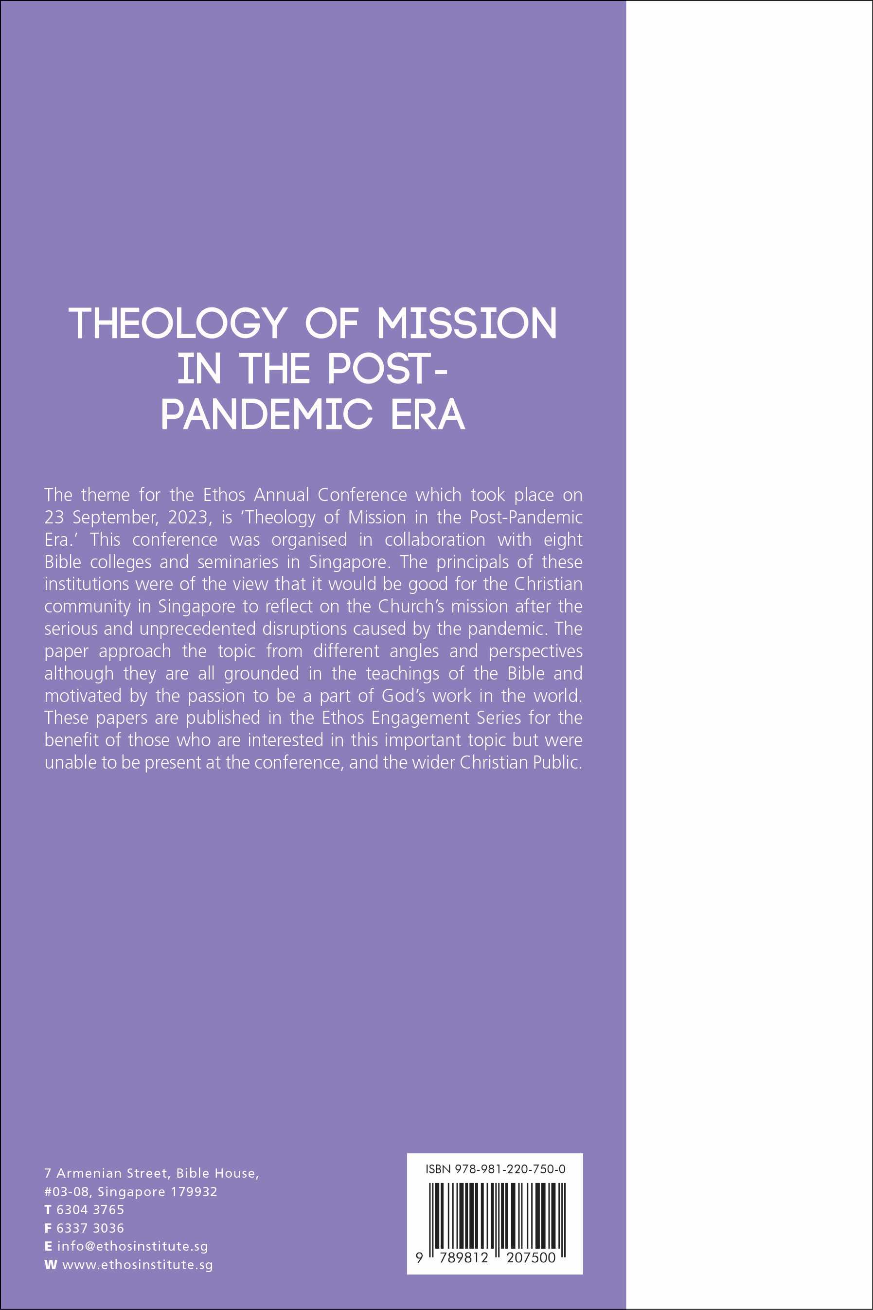 Ethos #21: Theology of Mission in the Post-Pandemic Era