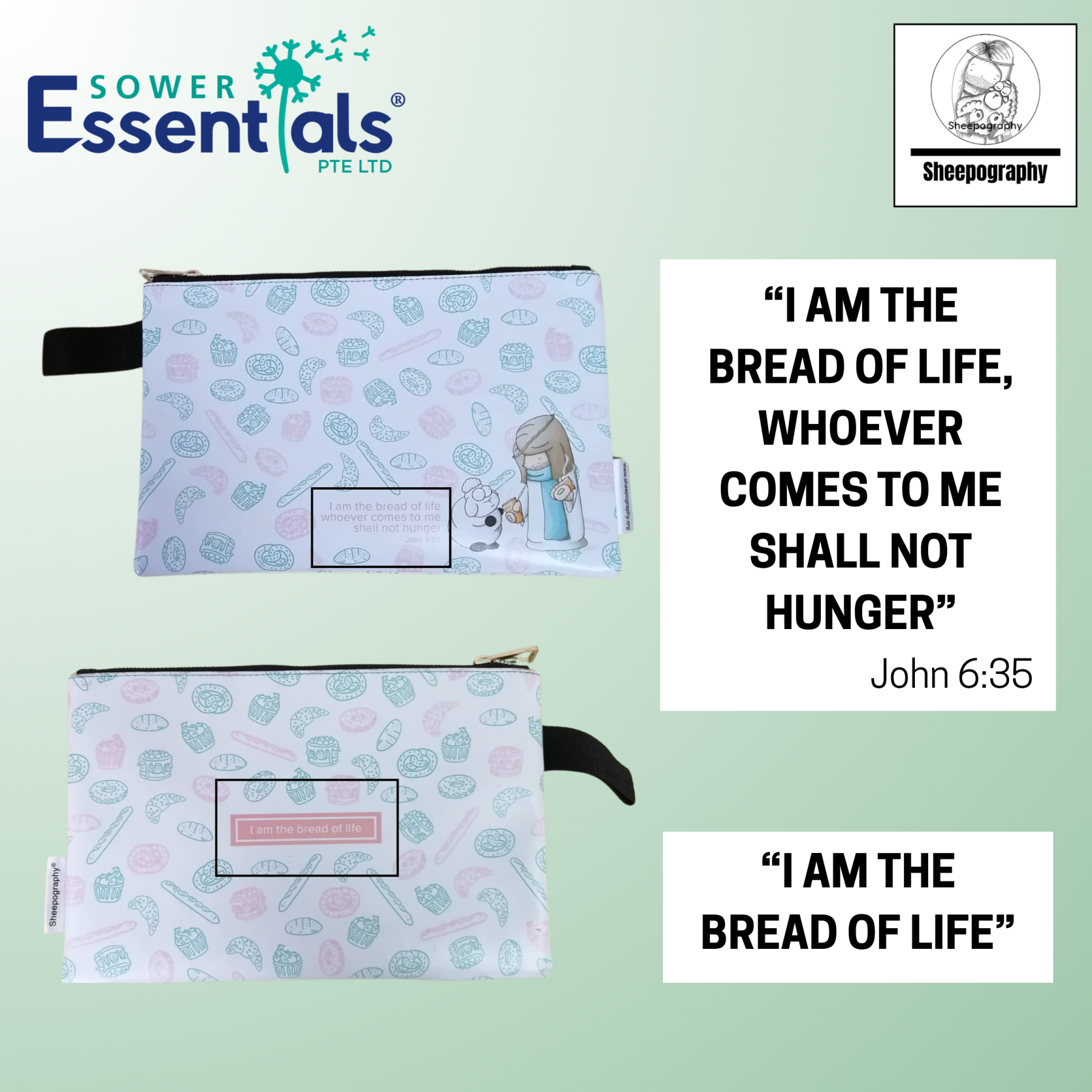 Sheepography Pouch Big - Bread of Life