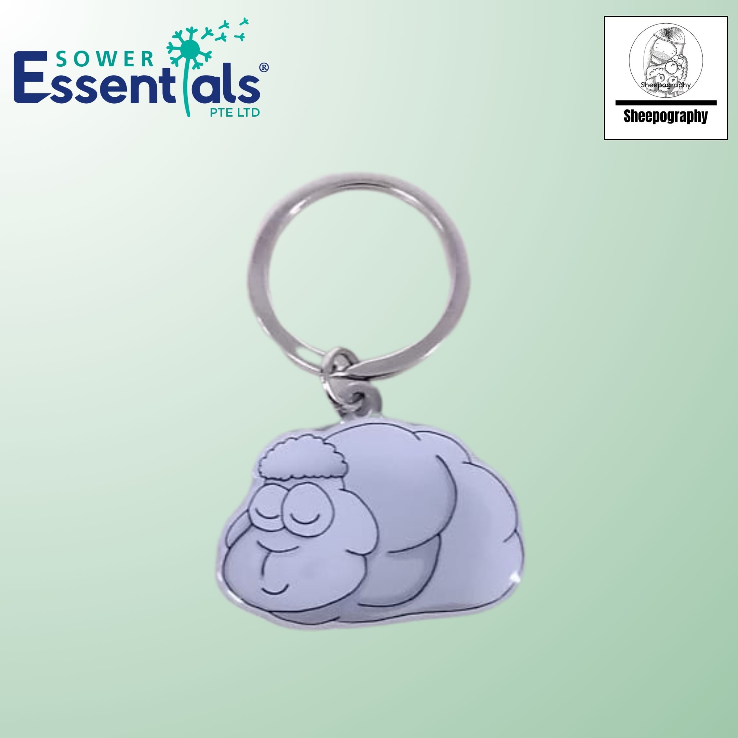Sheepography Keychain - At Rest