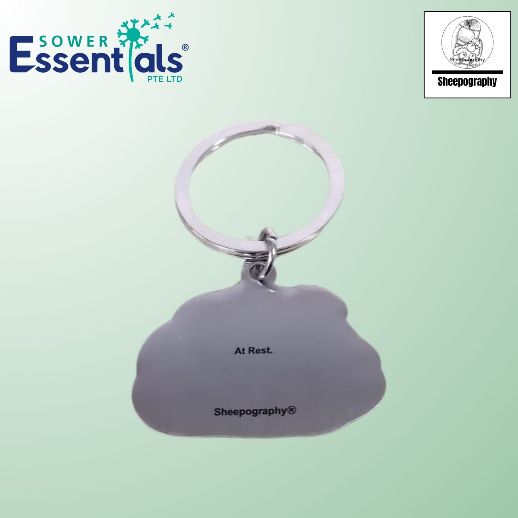 Sheepography Keychain - At Rest