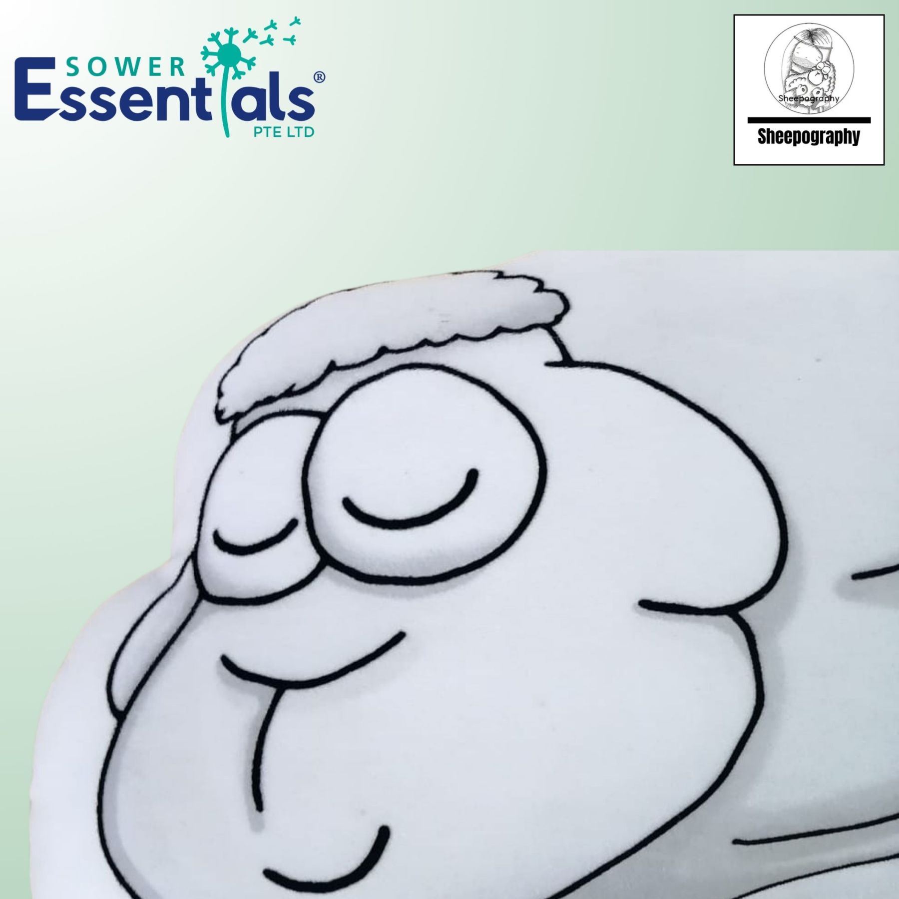 Sheepography Plushie - Sheep Psalm 4:8