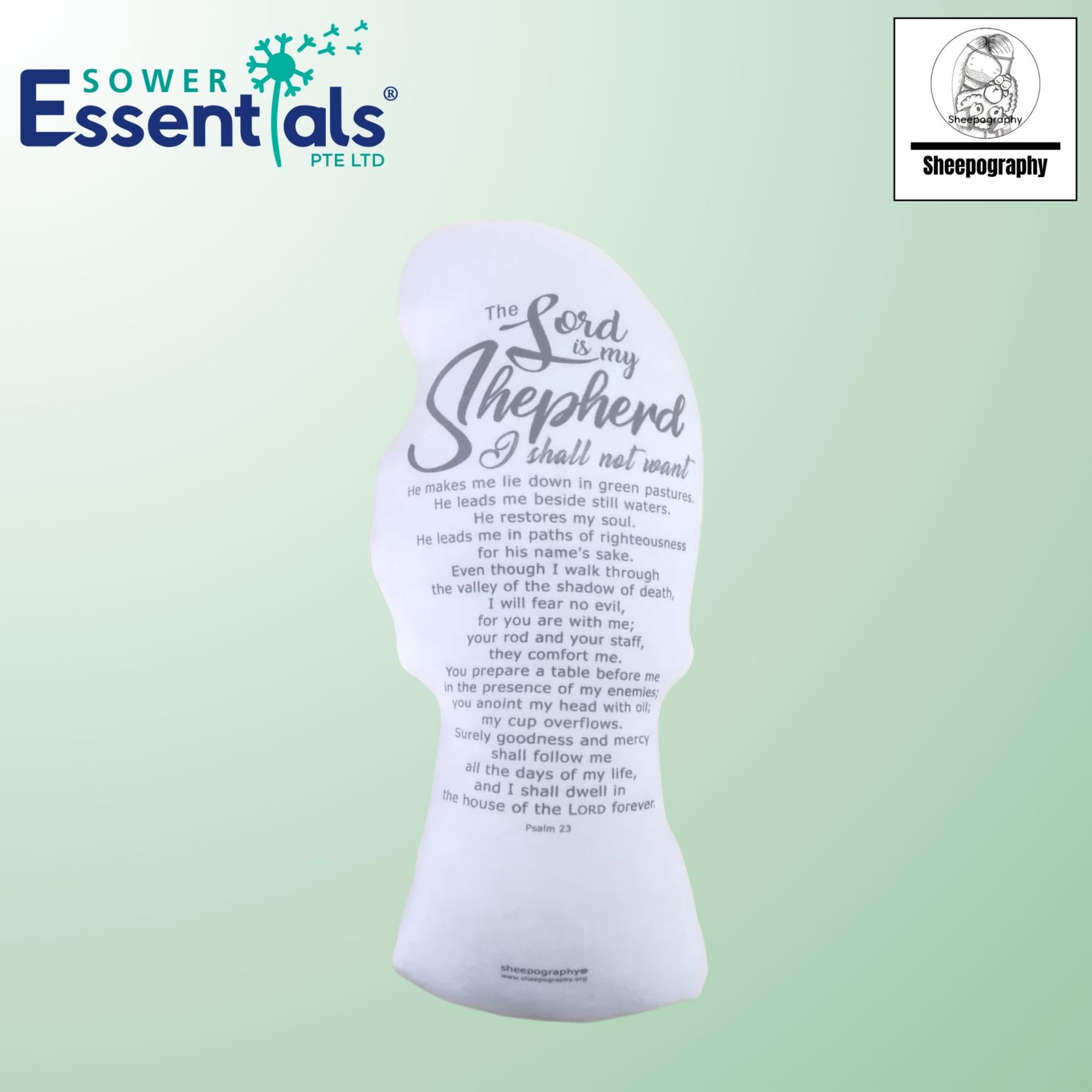 Sheepography Plushie - Shepherd Psalms 23