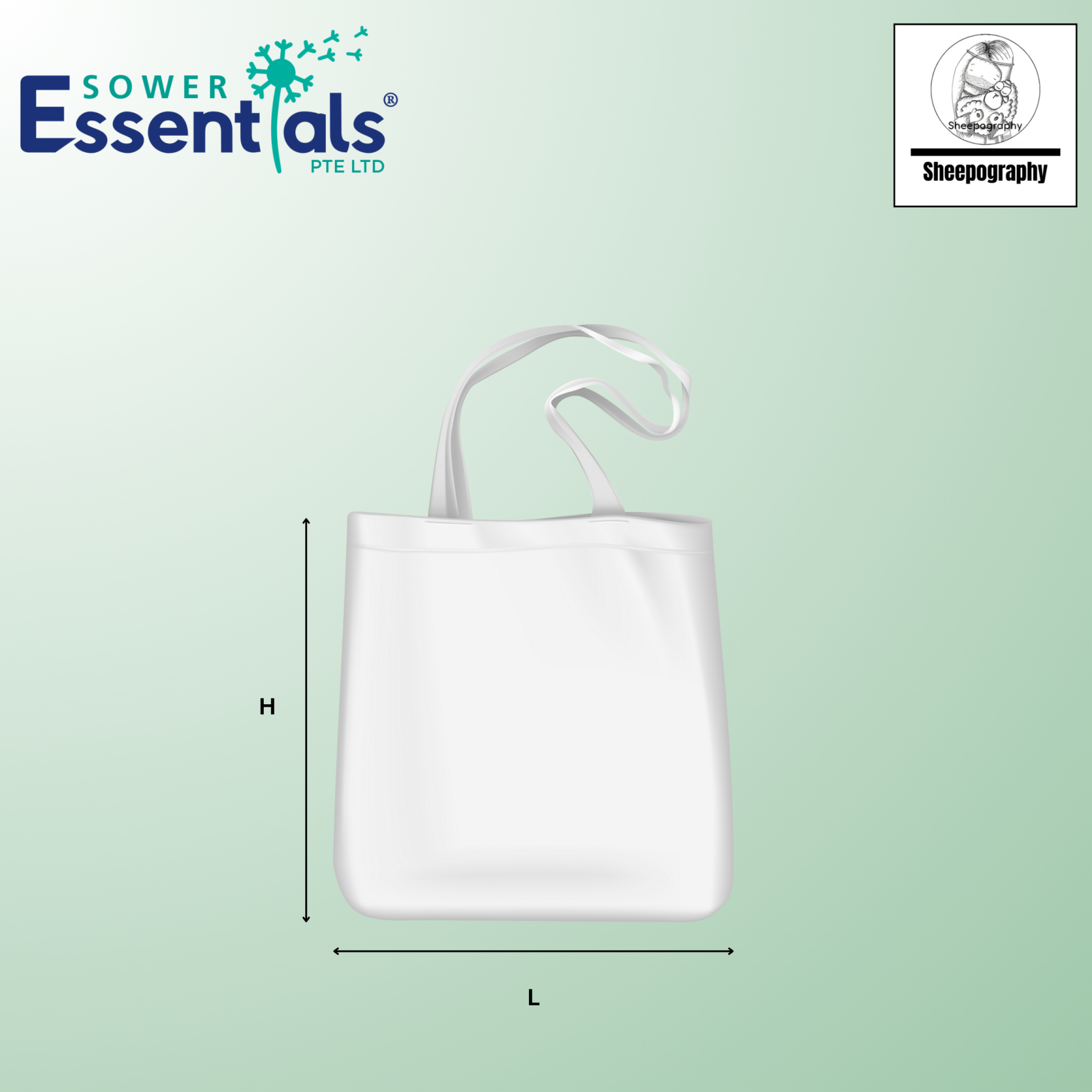 Sheepography - A3 Tote Bag