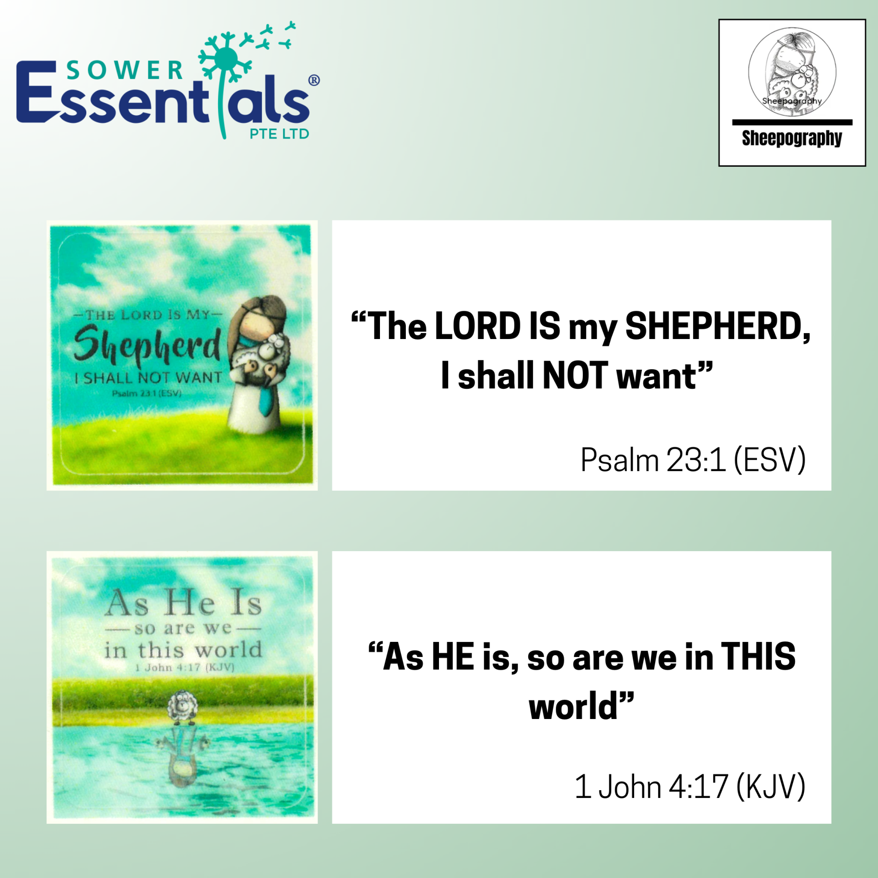 Sheepography Stickers (2 pcs)