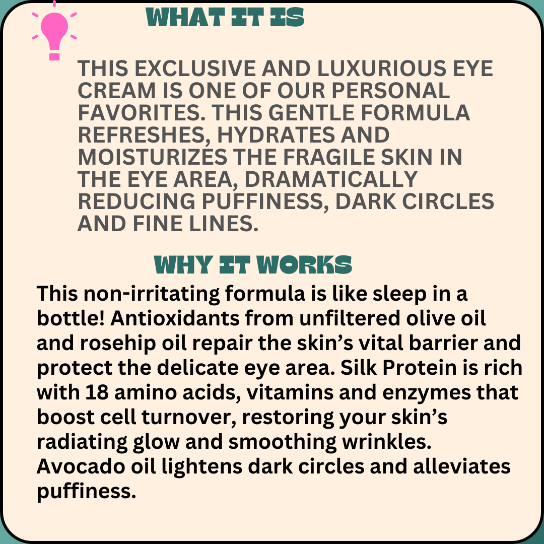 Eye Cream with Silk Protein 28.5g/1 wt oz