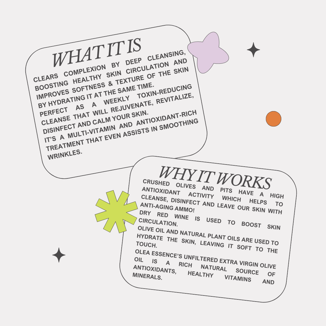 Olive Face Mask for Oily Skin 95g/3.35 wt oz