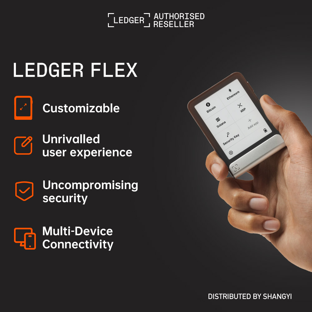 [Mainland][Recovery Key]Ledger Flex™ Crypto Hardware Wallet Including Ledger Recovery Key -ShangYi