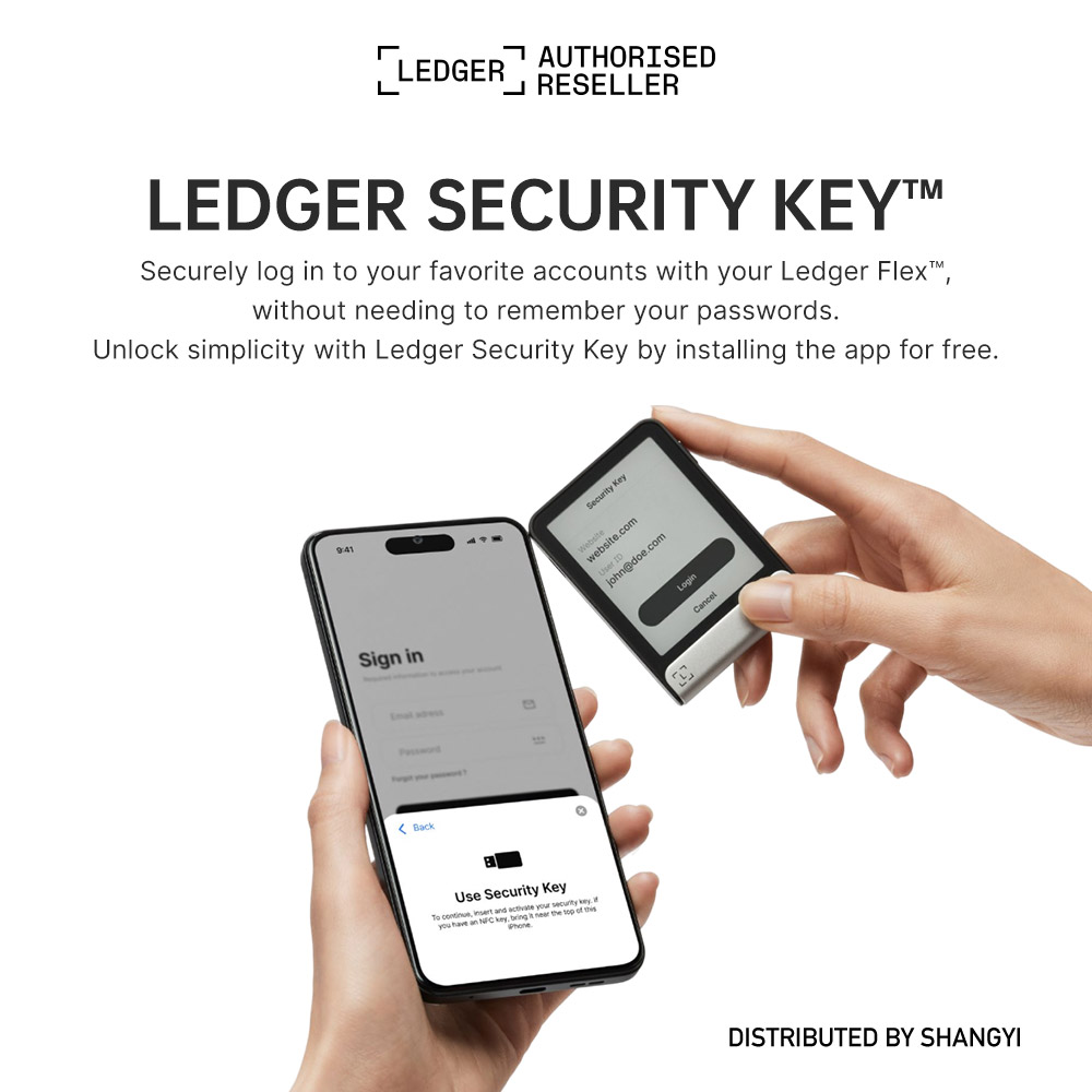 [Mainland][Recovery Key]Ledger Flex™ Crypto Hardware Wallet Including Ledger Recovery Key -ShangYi